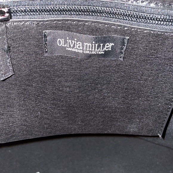 Olivia Miller Faux Leather Handbag with Reverse Sequin Embellishment - Picture 7 of 14